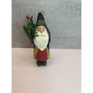 Vtg HOUSE OF HATTEN CHRISTMAS SANTA  CLAUSE FIGURINE  Ornament 1995
